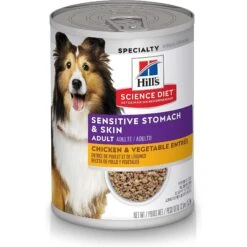 Hill's Science Diet Adult Sensitive Stomach & Skin Chicken & Vegetable Entrée Canned Dog Food & Hill's Science Diet Adult Sensitive Stomach & Skin Grain-Free Salmon & Vegetable Entree Canned Dog Food -Blue Buffalo || ROYAL CANIN || Wellness Sales 356838 PT1. AC SS1800 V1640903222