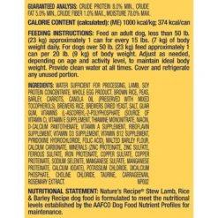 Nature's Recipe Lamb, Rice & Barley Recipe Stew Wet Dog Food 14 Nature's Recipe Lamb, Rice & Barley Recipe Stew Wet Dog Food -Blue Buffalo || ROYAL CANIN || Wellness Sales 356910 PT3. AC SS1800 V1676066141