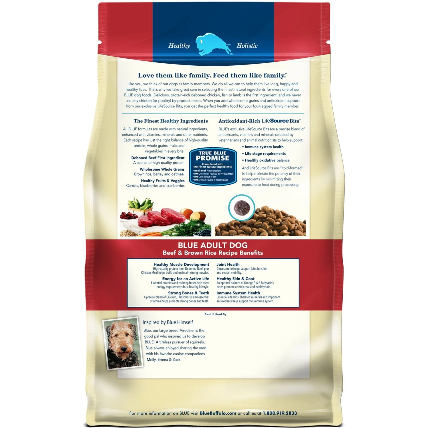Blue Buffalo Life Protection Formula Adult Beef & Brown Rice Recipe Dry Dog Food 4 Blue Buffalo Life Protection Formula Adult Beef & Brown Rice Recipe Dry Dog Food - Image 2
