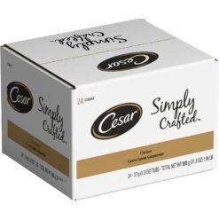 Cesar Simply Crafted Chicken Cuisine Complement Adult Wet Dog Food Topper, 1.3-oz Tubs, Case Of 24 12 Cesar Simply Crafted Chicken Cuisine Complement Adult Wet Dog Food Topper, 1.3-oz Tubs, Case Of 24 -Blue Buffalo || ROYAL CANIN || Wellness Sales 358219 PT2. AC SS1800 V1641501989