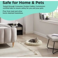 Best Friends By Sheri Calming Bolster Cat & Dog Bed -Blue Buffalo || ROYAL CANIN || Wellness Sales 361021 PT4. AC SS1800 V1643065636