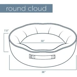 Bark And Slumber Round Cloud Bolster Dog Bed With Removable Cover -Blue Buffalo || ROYAL CANIN || Wellness Sales 361271 PT4. AC SS1800 V1645496608