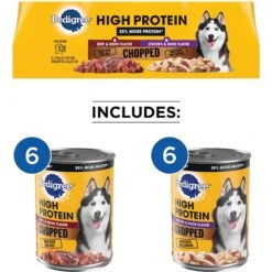 Pedigree High Protein Chopped Beef & Bison Flavor & Chopped Chicken & Duck Flavor Adult Canned Soft Wet Dog Food Variety Pack 12 Pedigree High Protein Chopped Beef & Bison Flavor & Chopped Chicken & Duck Flavor Adult Canned Soft Wet Dog Food Variety Pack -Blue Buffalo || ROYAL CANIN || Wellness Sales 361345 PT2. AC SS1800 V1642027283