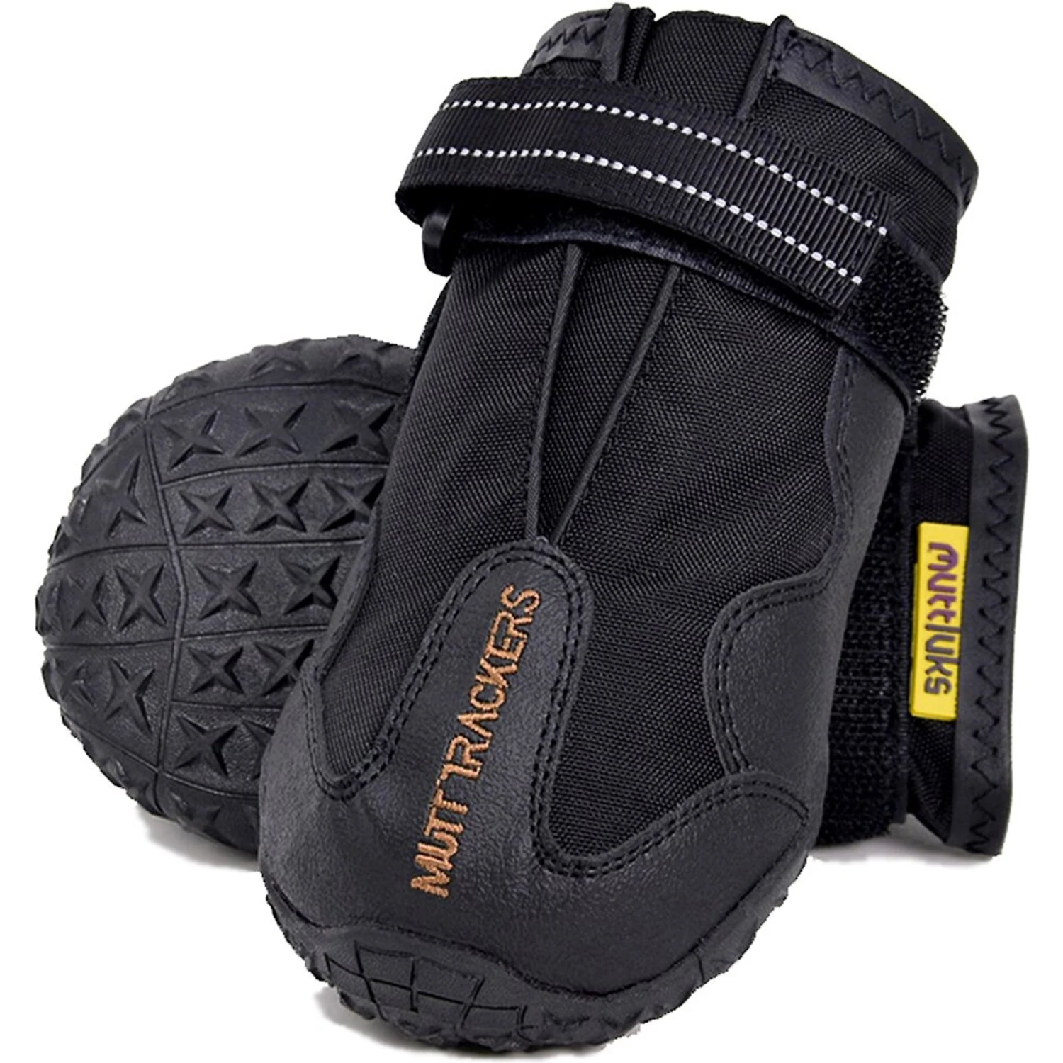 Muttluks Trackers All-Season Dog Boots, Black, 2 Count 3 Muttluks Trackers All-Season Dog Boots, Black, 2 Count