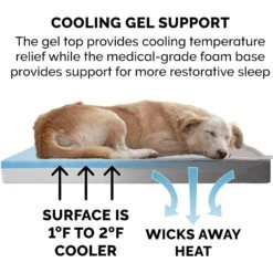 FurHaven Quilt Top Cooling Gel Convertible Indoor/Outdoor Cat & Dog Bed -Blue Buffalo || ROYAL CANIN || Wellness Sales 362151 PT3. AC SS1800 V1645656699