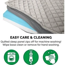 FurHaven Quilt Top Cooling Gel Convertible Indoor/Outdoor Cat & Dog Bed -Blue Buffalo || ROYAL CANIN || Wellness Sales 362151 PT5. AC SS1800 V1645660307
