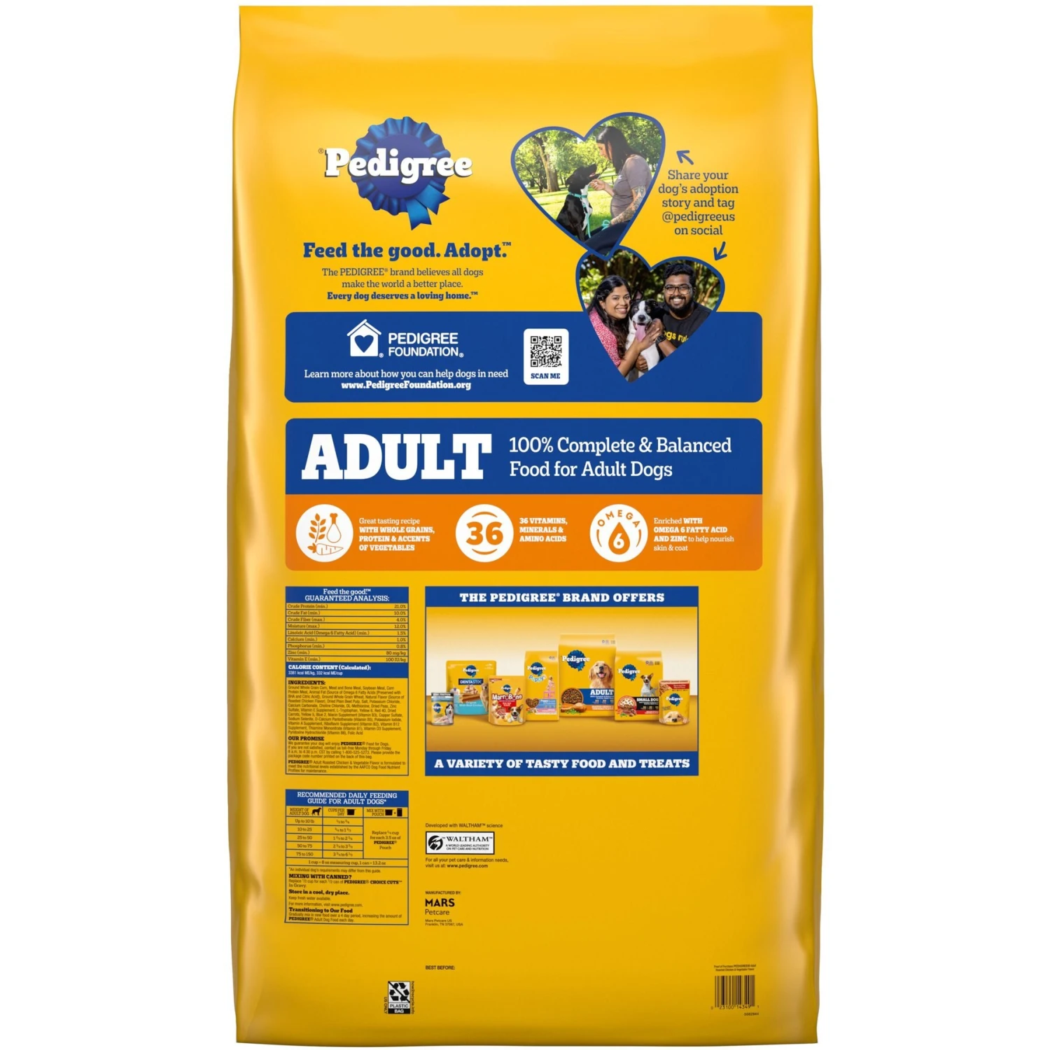 Pedigree Complete Nutrition Roasted Chicken, Rice & Vegetable Flavor Dog Kibble Adult Dry Dog Food 4 Pedigree Complete Nutrition Roasted Chicken, Rice & Vegetable Flavor Dog Kibble Adult Dry Dog Food - Image 2
