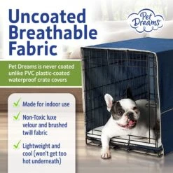 Pet Dreams Open Front Dog Crate Cover -Blue Buffalo || ROYAL CANIN || Wellness Sales 362678 PT2. AC SS1800 V1684874936