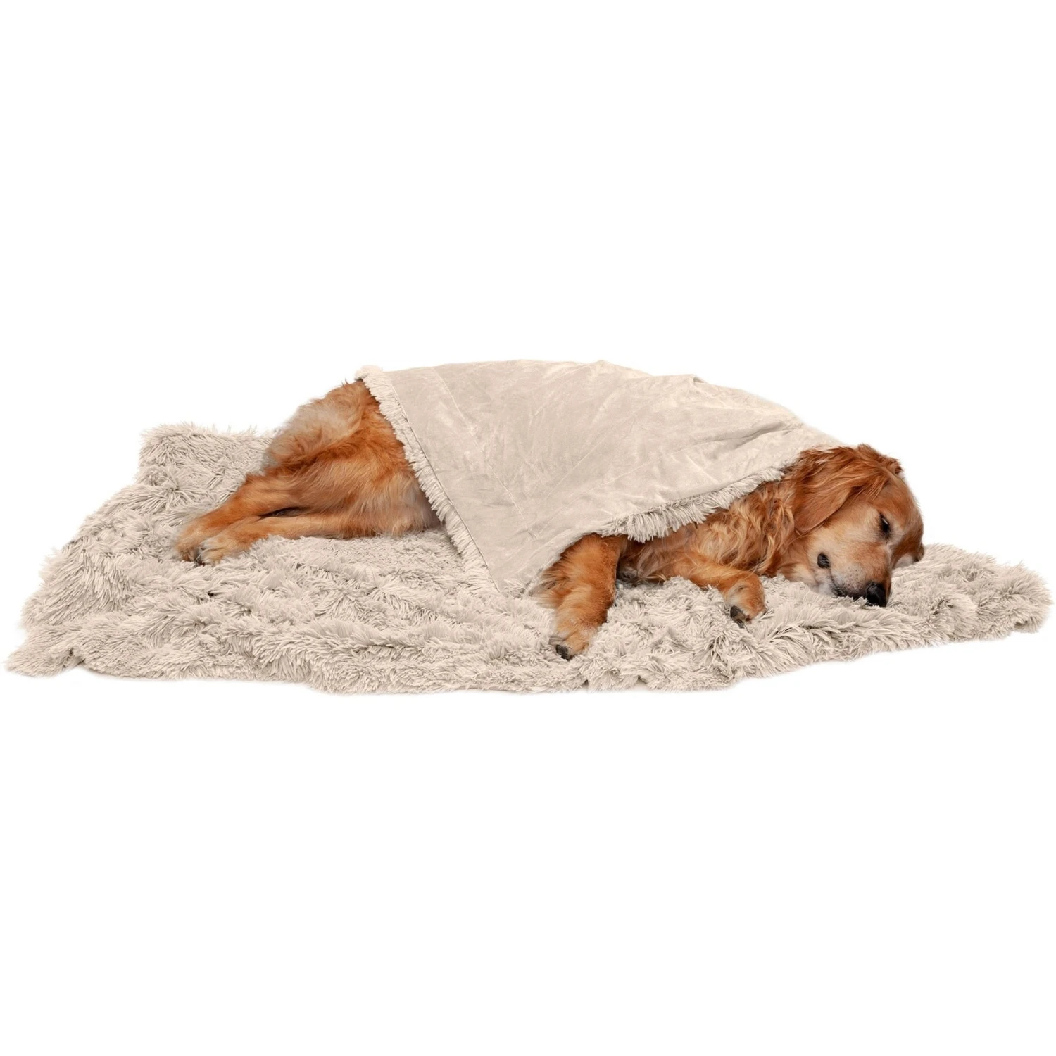FurHaven Polyester Long Fur & Velvet Dog Blanket 6 FurHaven Polyester Long Fur & Velvet Dog Blanket - Image 4