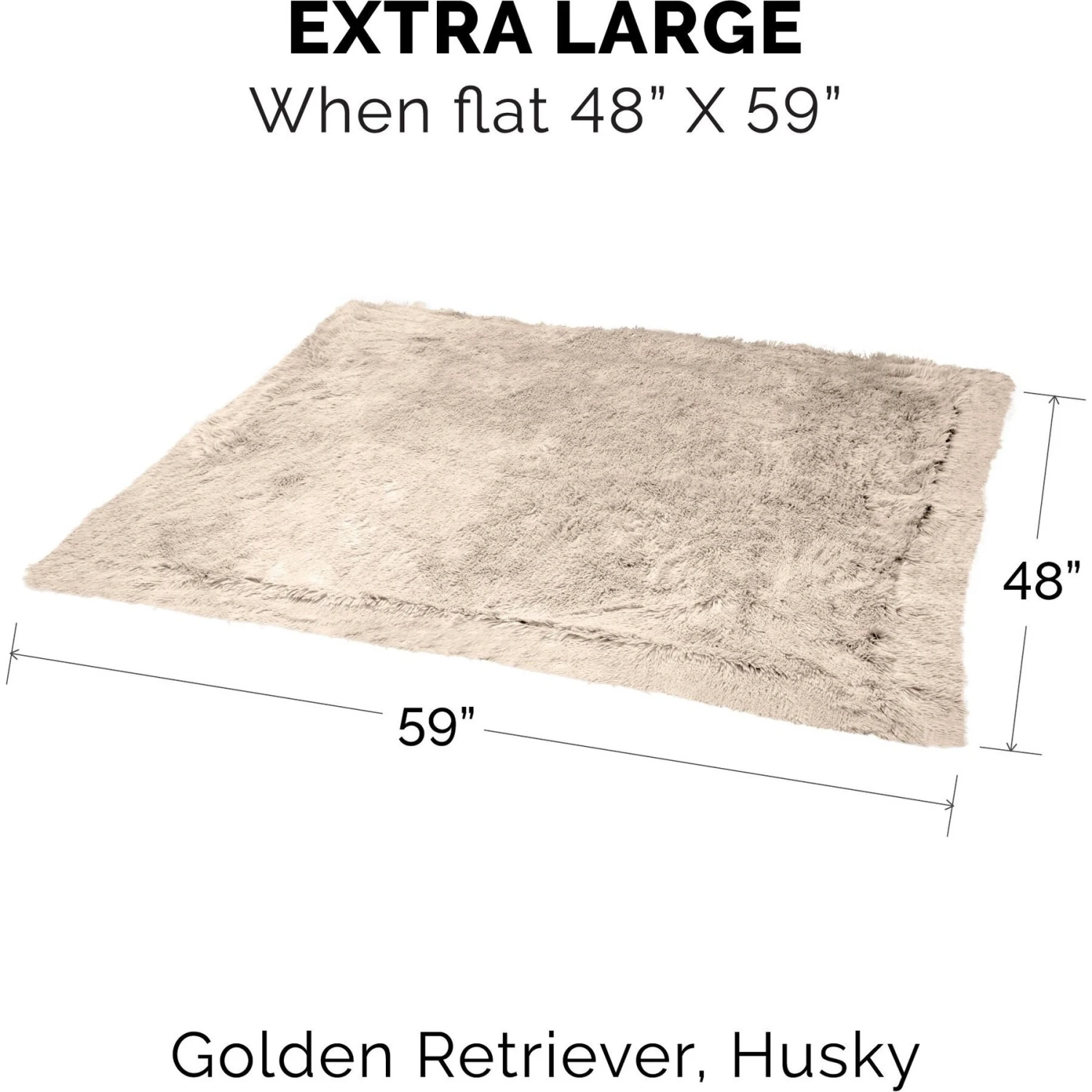 FurHaven Polyester Long Fur & Velvet Dog Blanket 7 FurHaven Polyester Long Fur & Velvet Dog Blanket - Image 5