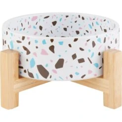 Frisco Elevated Terrazzo Non-skid Ceramic Bowl With Bamboo Stand 16 Frisco Elevated Terrazzo Non-skid Ceramic Bowl With Bamboo Stand -Blue Buffalo || ROYAL CANIN || Wellness Sales 363375 PT5. AC SS1800 V1657657266