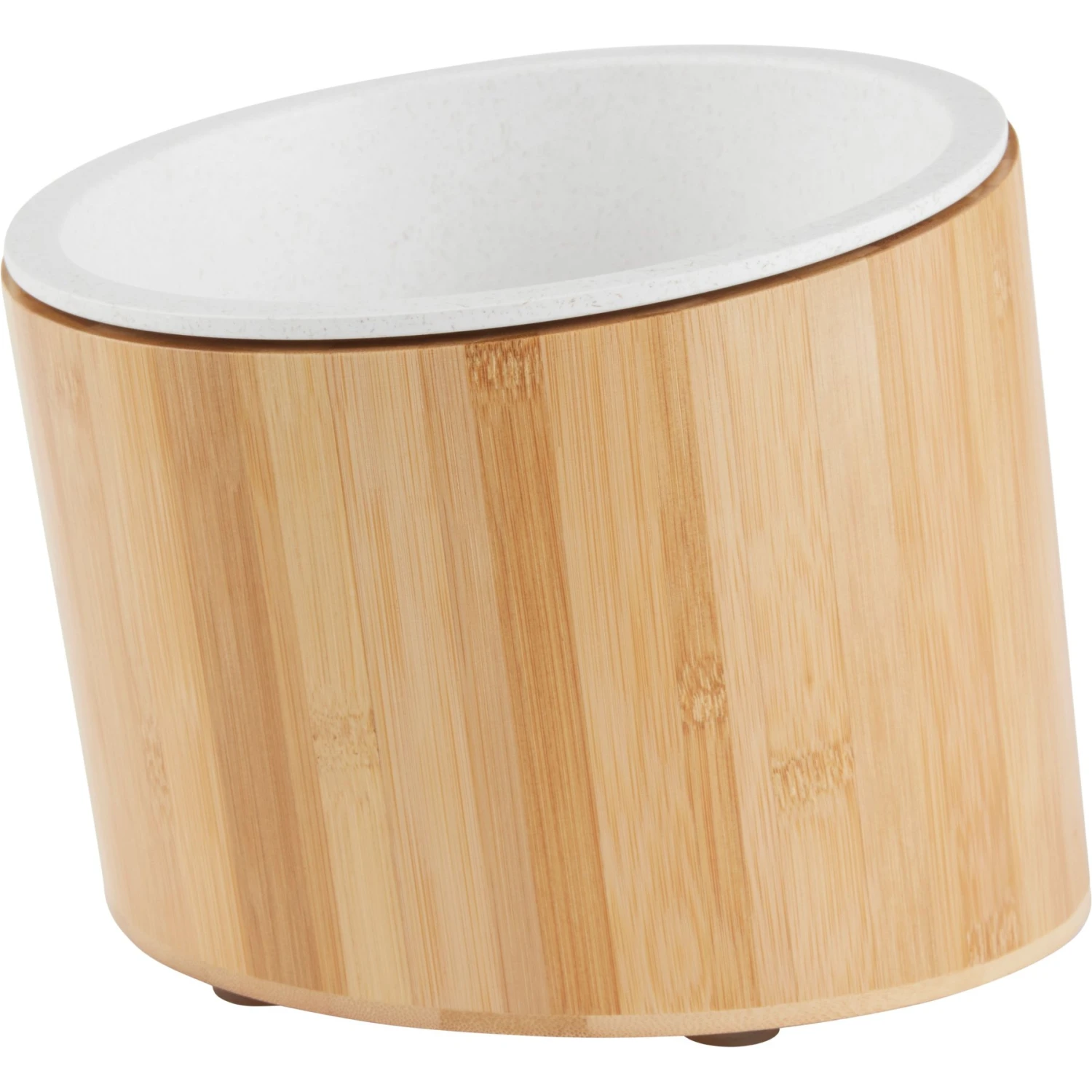 Frisco Elevated Slanted Bamboo Melamine Non-Skid Dog Bowl With Bamboo Stand 3 Frisco Elevated Slanted Bamboo Melamine Non-Skid Dog Bowl With Bamboo Stand