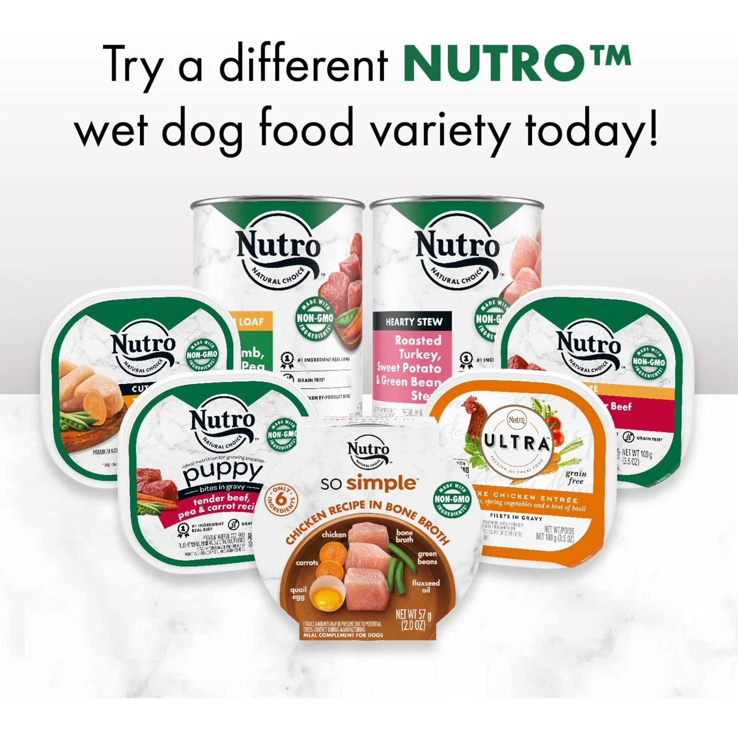 Nutro So Simple Meal Complement Chicken & Duck Recipe In Bone Broth Grain-Free Adult Wet Dog Food Topper 11 Nutro So Simple Meal Complement Chicken & Duck Recipe In Bone Broth Grain-Free Adult Wet Dog Food Topper - Image 9