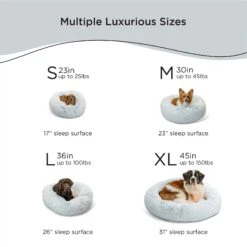 Best Friends By Sheri The Original Calming Shag Fur Donut Cuddler Cat & Dog Bed -Blue Buffalo || ROYAL CANIN || Wellness Sales 363822 PT3. AC SS1800 V1689792026