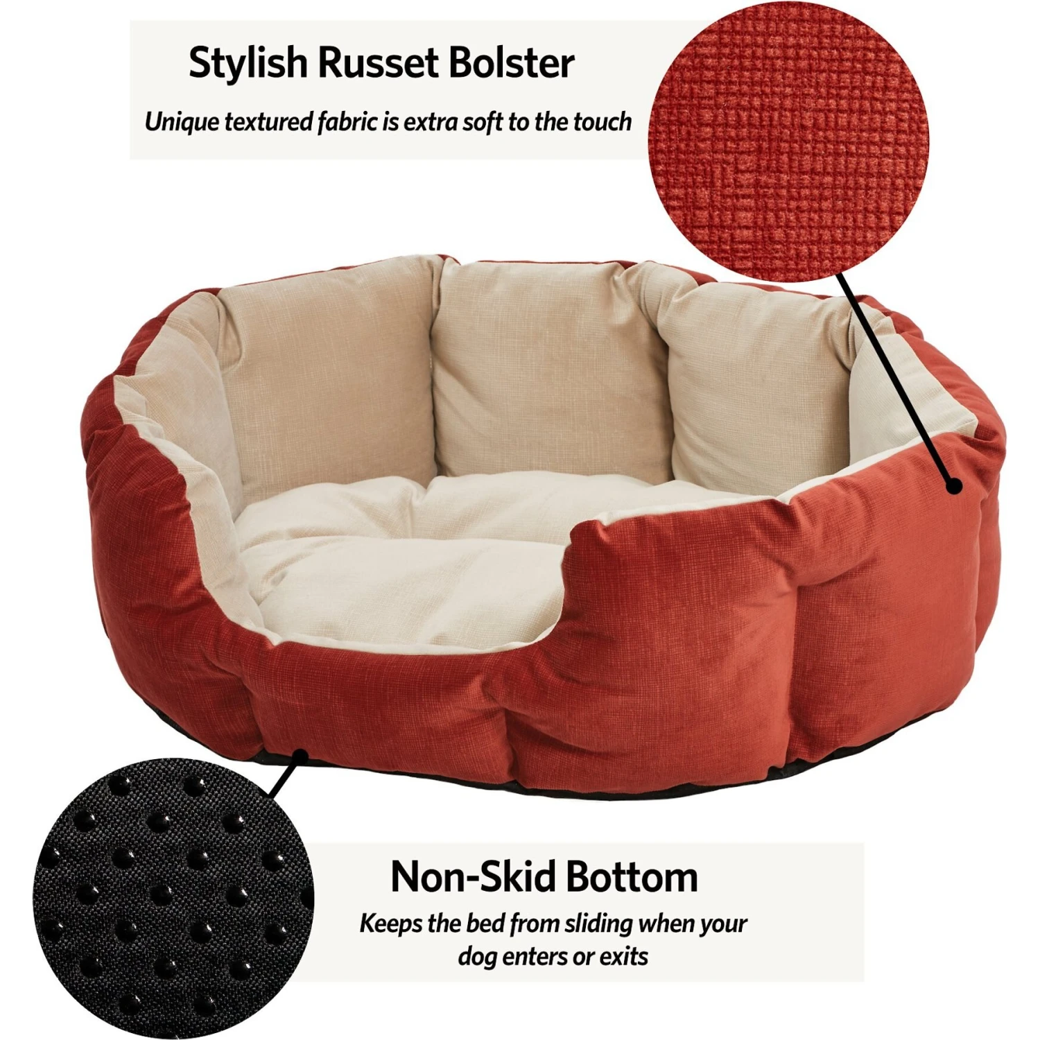 MidWest Tulip Style Dog Bed, Medium 4 MidWest Tulip Style Dog Bed, Medium - Image 2