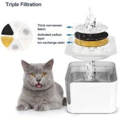 Petdiary Automatic Cat Water Fountain, White, Medium -Blue Buffalo || ROYAL CANIN || Wellness Sales 364529 PT4. AC SS1800 V1646699245