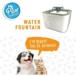PawPerfect Cat & Dog Water Fountain, White -Blue Buffalo || ROYAL CANIN || Wellness Sales 365301 PT2. AC SS1800 V1644876272