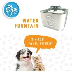 PawPerfect Cat & Dog Water Fountain, White -Blue Buffalo || ROYAL CANIN || Wellness Sales 365301 PT8. AC SS1800 V1643927833