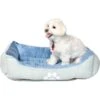 HappyCare Textiles Reversible Signature Bolster Dog Bed -Blue Buffalo || ROYAL CANIN || Wellness Sales 366949 MAIN. AC SS1800 V1645661523