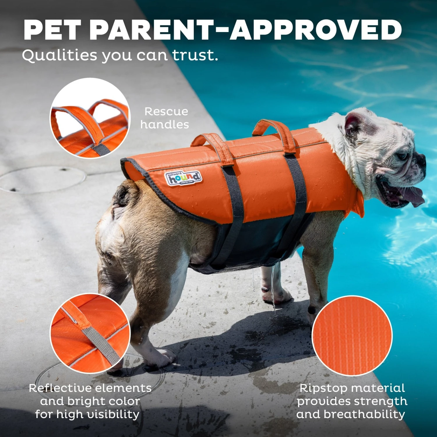 Outward Hound Granby Splash Dog Life Jacket 7 Outward Hound Granby Splash Dog Life Jacket - Image 5