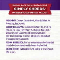 Wellness Bowl Boosters Simply Shreds Chicken, Beef & Carrots Natural Grain-Free Wet Dog Food Mixer Or Topper, 2.8-oz Pouch, Case Of 12 & Wellness Bowl Boosters Simply Shreds Chicken, Salmon & Pumpkin Natural Grain-Free Wet Dog Food Mixer Or Topper, 2.8-oz Pouch, Case Of 12 15 Wellness Bowl Boosters Simply Shreds Chicken, Beef & Carrots Natural Grain-Free Wet Dog Food Mixer Or Topper, 2.8-oz Pouch, Case Of 12 & Wellness Bowl Boosters Simply Shreds Chicken, Salmon & Pumpkin Natural Grain-Free Wet Dog Food Mixer Or Topper, 2.8-oz Pouch, Case Of 12 -Blue Buffalo || ROYAL CANIN || Wellness Sales 367552 PT4. AC SS1800 V1674053872