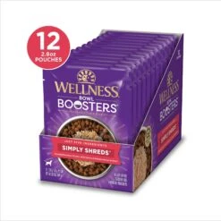 Wellness Bowl Boosters Simply Shreds Chicken, Beef & Carrots Natural Grain-Free Wet Dog Food Mixer Or Topper, 2.8-oz Pouch, Case Of 12 & Wellness Bowl Boosters Simply Shreds Chicken, Salmon & Pumpkin Natural Grain-Free Wet Dog Food Mixer Or Topper, 2.8-oz Pouch, Case Of 12 16 Wellness Bowl Boosters Simply Shreds Chicken, Beef & Carrots Natural Grain-Free Wet Dog Food Mixer Or Topper, 2.8-oz Pouch, Case Of 12 & Wellness Bowl Boosters Simply Shreds Chicken, Salmon & Pumpkin Natural Grain-Free Wet Dog Food Mixer Or Topper, 2.8-oz Pouch, Case Of 12 -Blue Buffalo || ROYAL CANIN || Wellness Sales 367552 PT5. AC SS1800 V1674053868