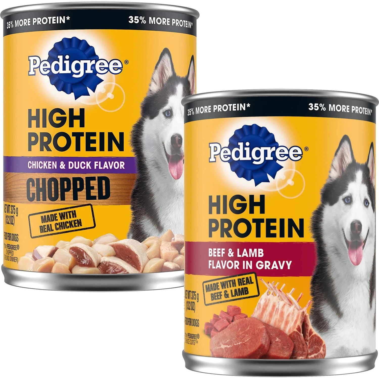 Pedigree High Protein Chicken & Duck Flavor Adult Canned Wet Dog Food & Pedigree High Protein Chopped Beef & Bison Flavor & Chopped Chicken & Duck Flavor Adult Canned Soft Wet Dog Food Variety Pack 3 Pedigree High Protein Chicken & Duck Flavor Adult Canned Wet Dog Food & Pedigree High Protein Chopped Beef & Bison Flavor & Chopped Chicken & Duck Flavor Adult Canned Soft Wet Dog Food Variety Pack