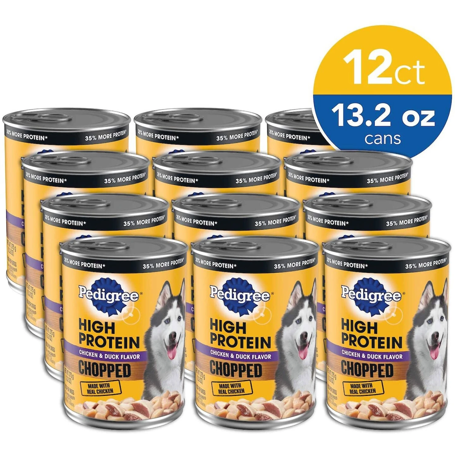 Pedigree High Protein Chicken & Duck Flavor Adult Canned Wet Dog Food & Pedigree High Protein Chopped Beef & Bison Flavor & Chopped Chicken & Duck Flavor Adult Canned Soft Wet Dog Food Variety Pack 5 Pedigree High Protein Chicken & Duck Flavor Adult Canned Wet Dog Food & Pedigree High Protein Chopped Beef & Bison Flavor & Chopped Chicken & Duck Flavor Adult Canned Soft Wet Dog Food Variety Pack - Image 3