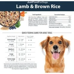 JustFoodForDogs Lamb & Brown Rice Recipe Frozen Human-Grade Fresh Dog Food -Blue Buffalo || ROYAL CANIN || Wellness Sales 368101 PT6. AC SS1800 V1696968383