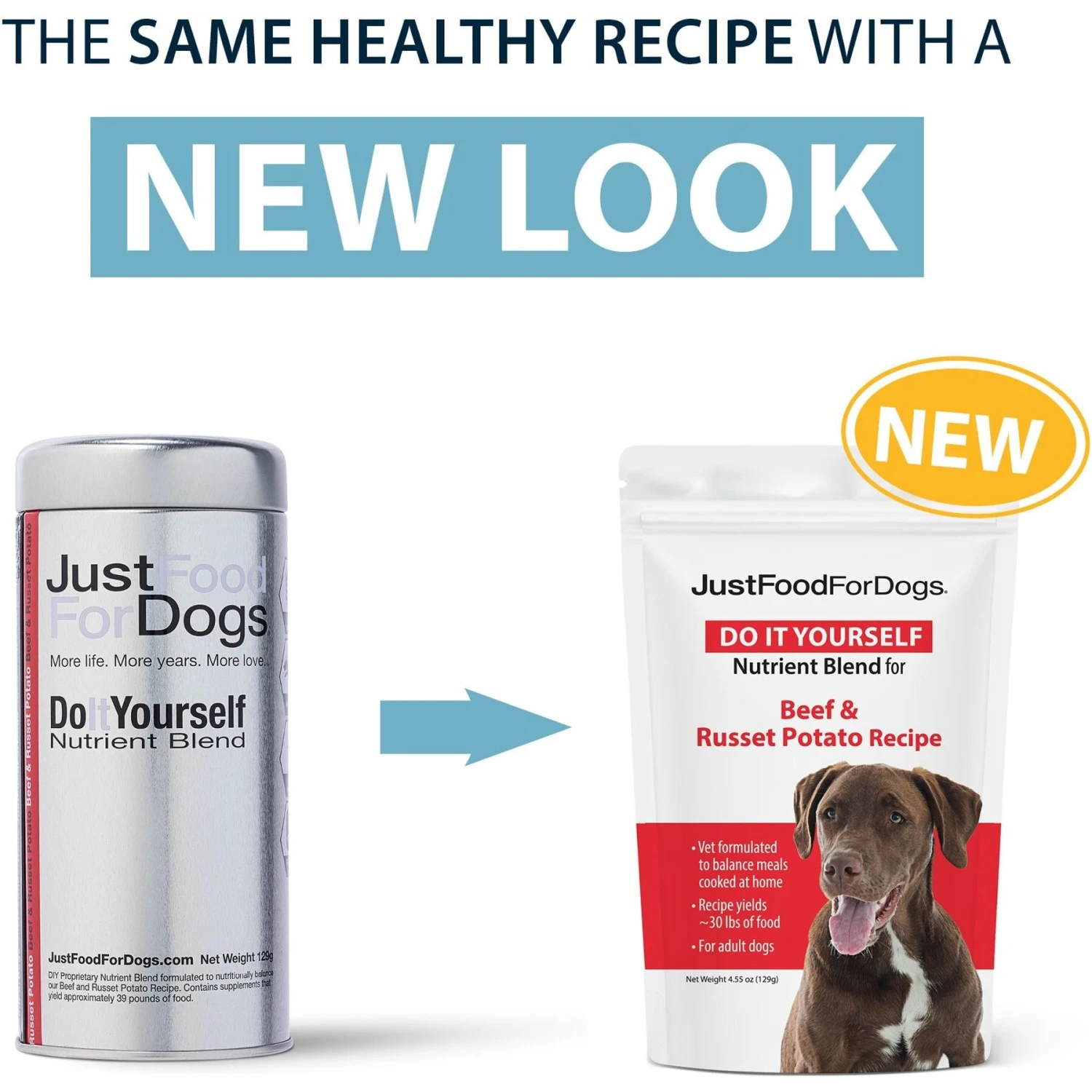 JustFoodForDogs DoItYourself Beef & Russet Potato Recipe Fresh Dog Food Recipe & Nutrient Blend 4 JustFoodForDogs DoItYourself Beef & Russet Potato Recipe Fresh Dog Food Recipe & Nutrient Blend - Image 2