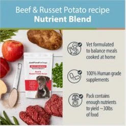 JustFoodForDogs DoItYourself Beef & Russet Potato Recipe Fresh Dog Food Recipe & Nutrient Blend 13 JustFoodForDogs DoItYourself Beef & Russet Potato Recipe Fresh Dog Food Recipe & Nutrient Blend -Blue Buffalo || ROYAL CANIN || Wellness Sales 368153 PT2. AC SS1800 V1666386082