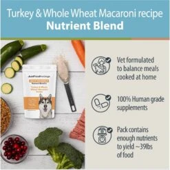 JustFoodForDogs DoItYourself Turkey & Whole Wheat Macaroni Recipe Fresh Dog Food Recipe & Nutrient Blend 13 JustFoodForDogs DoItYourself Turkey & Whole Wheat Macaroni Recipe Fresh Dog Food Recipe & Nutrient Blend -Blue Buffalo || ROYAL CANIN || Wellness Sales 368155 PT2. AC SS1800 V1666386029