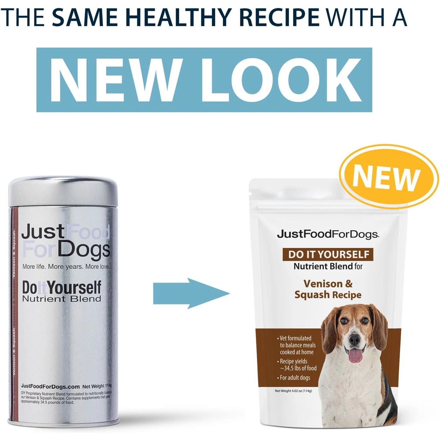 JustFoodForDogs DoItYourself Venison & Squash Recipe Fresh Dog Food Recipe & Nutrient Blend 4 JustFoodForDogs DoItYourself Venison & Squash Recipe Fresh Dog Food Recipe & Nutrient Blend - Image 2