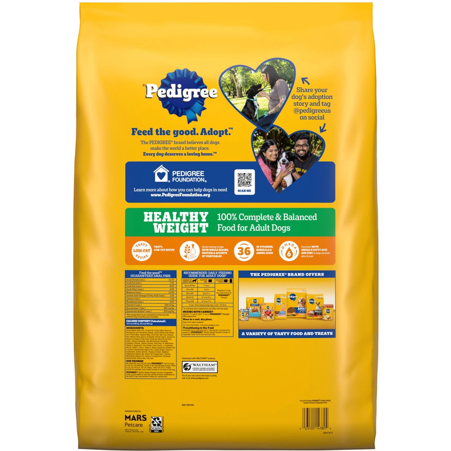 Pedigree Healthy Weight Roasted Chicken & Vegetable Flavor Adult Dry Dog Food 4 Pedigree Healthy Weight Roasted Chicken & Vegetable Flavor Adult Dry Dog Food - Image 2