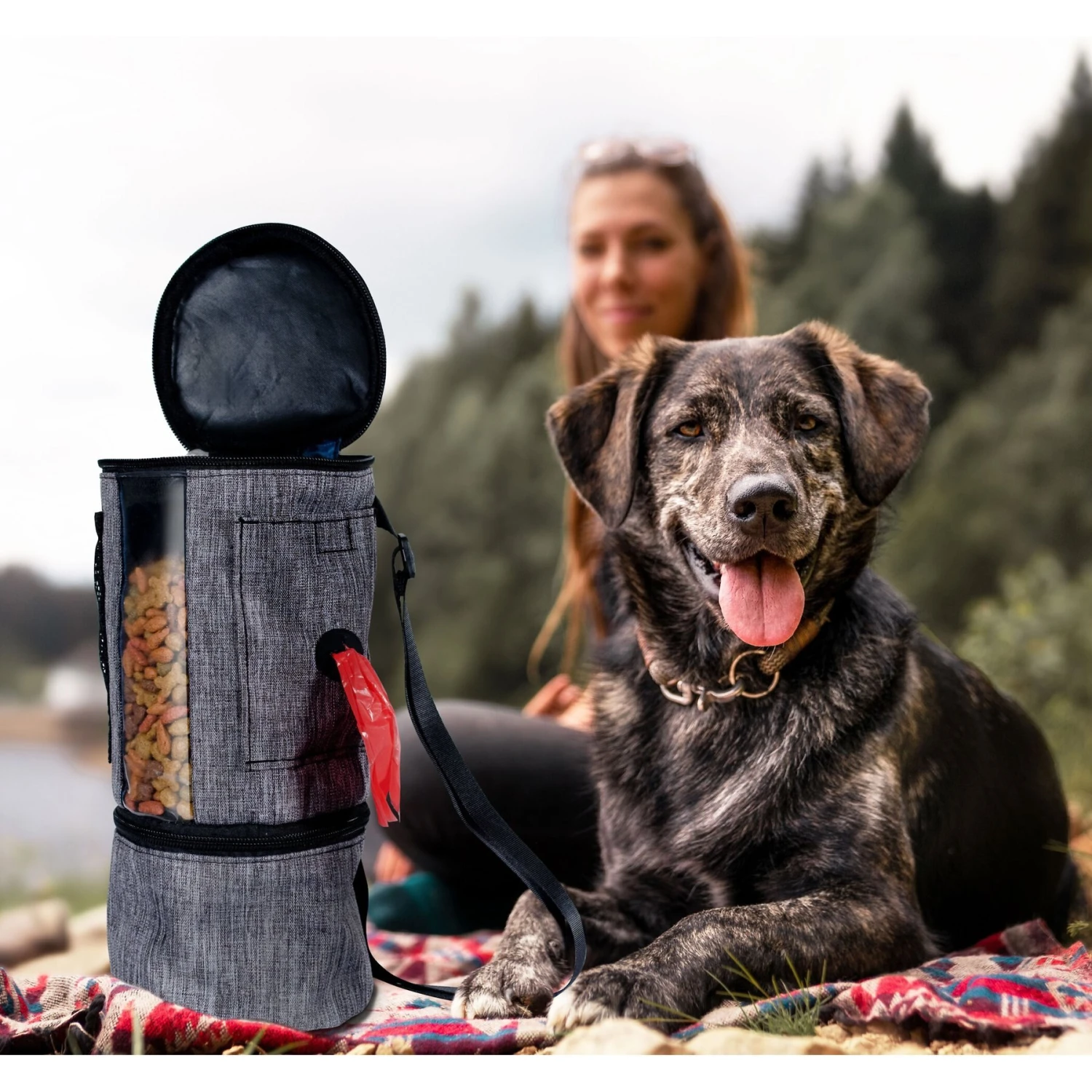 Pet Parade Pooch Pal Dog Feeder, Gray 8 Pet Parade Pooch Pal Dog Feeder, Gray - Image 6