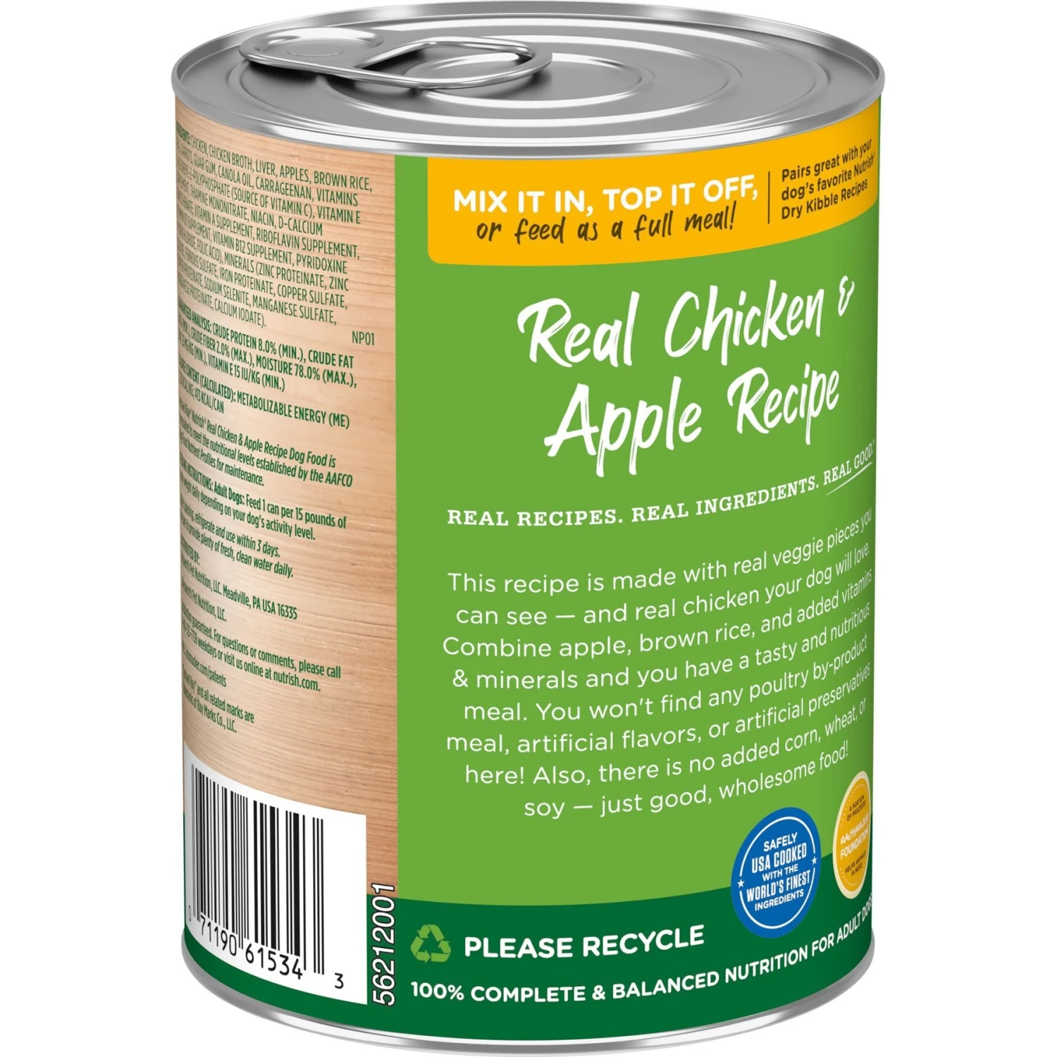 Rachael Ray Nutrish Real Chicken & Apple Canned Dog Food, 13-oz, Case Of 12 4 Rachael Ray Nutrish Real Chicken & Apple Canned Dog Food, 13-oz, Case Of 12 - Image 2