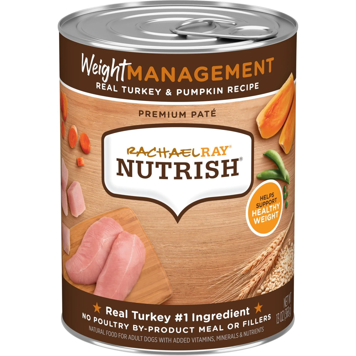 Rachael Ray Nutrish Weight Management Real Turkey & Pumpkin Wet Dog Food, 13-oz Can, Case Of 12 3 Rachael Ray Nutrish Weight Management Real Turkey & Pumpkin Wet Dog Food, 13-oz Can, Case Of 12