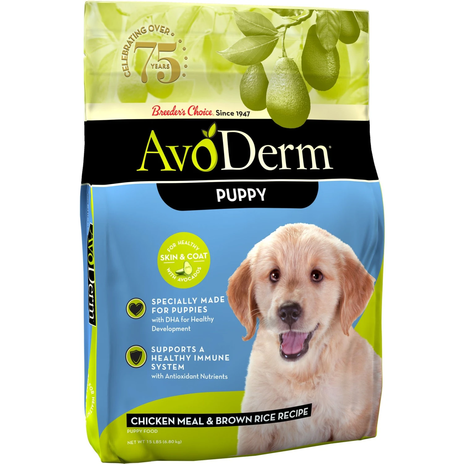 AvoDerm Natural Puppy Chicken Meal & Brown Rice Dry Dog Food 3 AvoDerm Natural Puppy Chicken Meal & Brown Rice Dry Dog Food