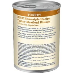 Blue Buffalo Homestyle Recipe Turkey Meatloaf Dinner With Garden Vegetables Canned Dog Food 11 Blue Buffalo Homestyle Recipe Turkey Meatloaf Dinner With Garden Vegetables Canned Dog Food -Blue Buffalo || ROYAL CANIN || Wellness Sales 46805 PT2. AC SS1800 V1572895124