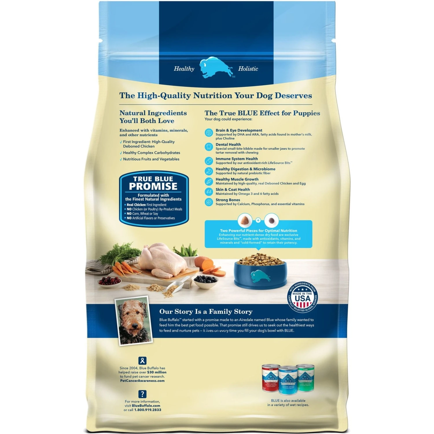 Blue Buffalo Life Protection Formula Puppy Chicken & Brown Rice Recipe Dry Dog Food 4 Blue Buffalo Life Protection Formula Puppy Chicken & Brown Rice Recipe Dry Dog Food - Image 2