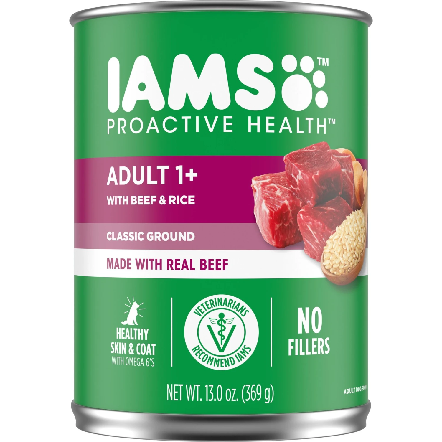 Iams ProActive Health Classic Ground With Beef & Whole Grain Rice Adult Wet Dog Food 3 Iams ProActive Health Classic Ground With Beef & Whole Grain Rice Adult Wet Dog Food