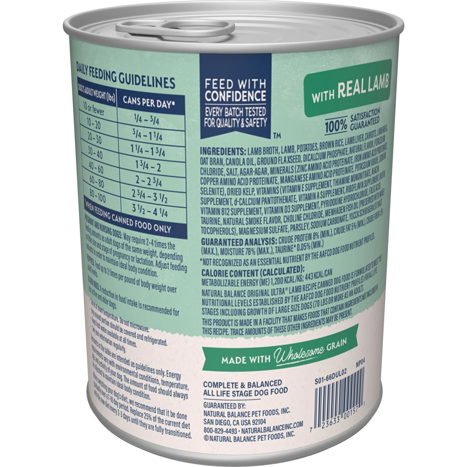 Natural Balance Original Ultra Lamb Recipe Wet Dog Food 5 Natural Balance Original Ultra Lamb Recipe Wet Dog Food - Image 3