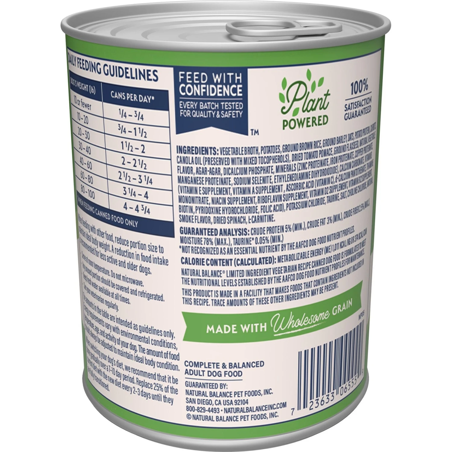 Natural Balance Vegetarian Formula Canned Dog Food 4 Natural Balance Vegetarian Formula Canned Dog Food - Image 2