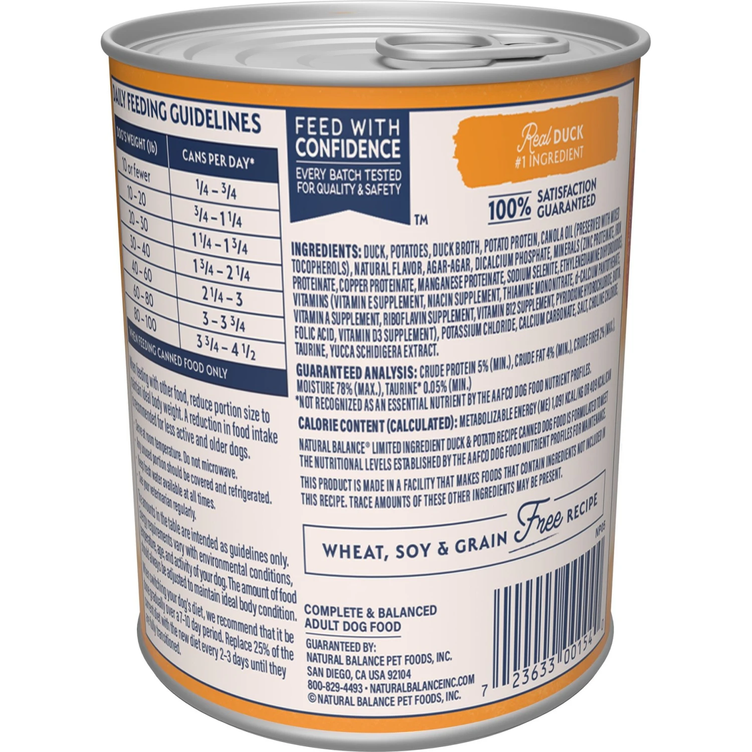 Natural Balance L.I.D. Limited Ingredient Diets Duck & Potato Formula Grain-Free Canned Dog Food 4 Natural Balance L.I.D. Limited Ingredient Diets Duck & Potato Formula Grain-Free Canned Dog Food - Image 2
