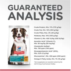 Hill's Science Diet Adult Healthy Mobility Large Breed Chicken Meal, Brown Rice & Barley Recipe Dry Dog Food 15 Hill's Science Diet Adult Healthy Mobility Large Breed Chicken Meal, Brown Rice & Barley Recipe Dry Dog Food -Blue Buffalo || ROYAL CANIN || Wellness Sales 48930 PT4. AC SS1800 V1629132398
