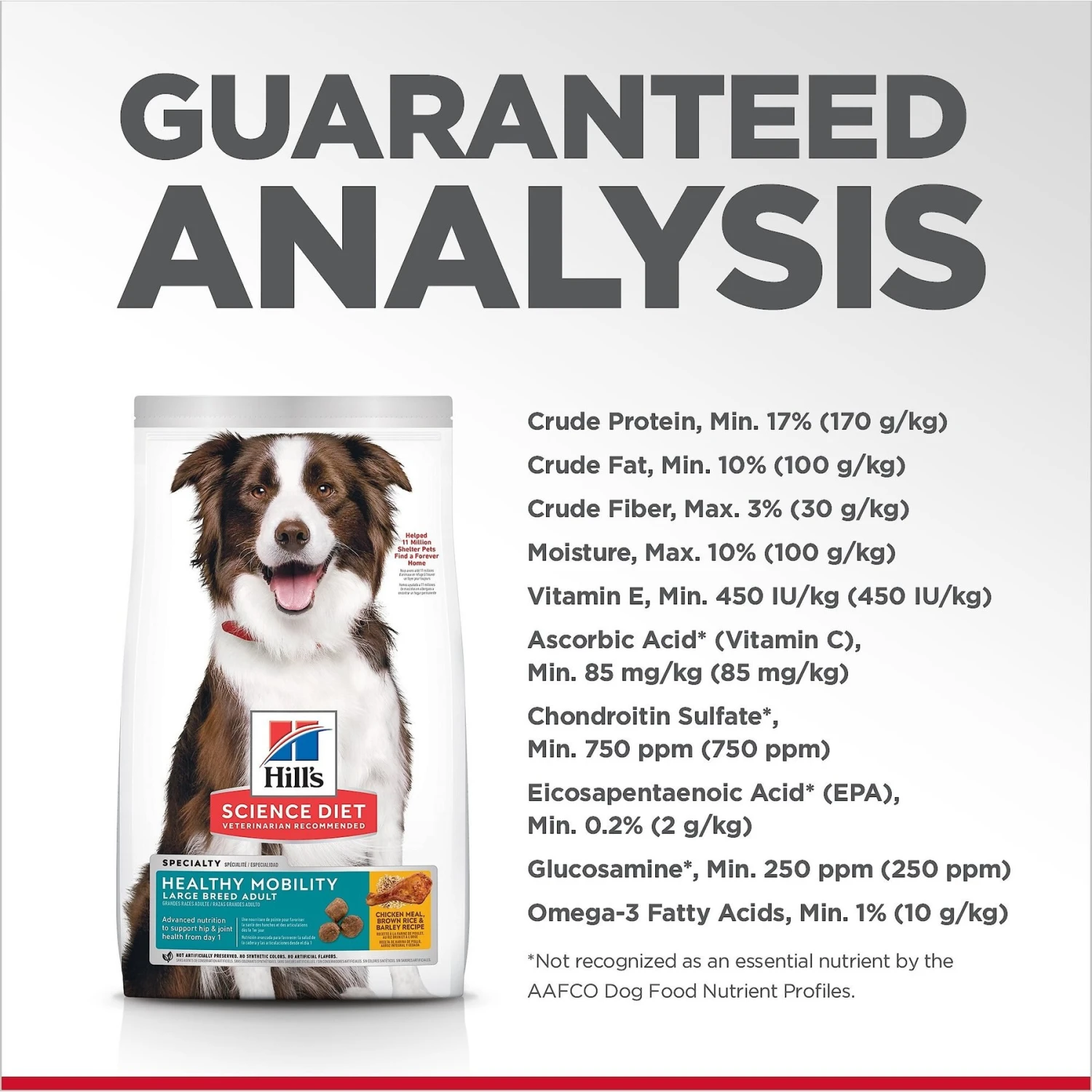 Hill's Science Diet Adult Healthy Mobility Large Breed Chicken Meal, Brown Rice & Barley Recipe Dry Dog Food 10 Hill's Science Diet Adult Healthy Mobility Large Breed Chicken Meal, Brown Rice & Barley Recipe Dry Dog Food - Image 8