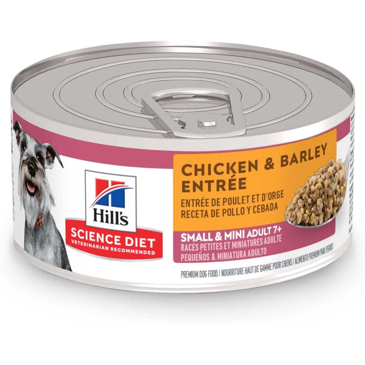 Hill's Science Diet Adult 7+ Small & Mini Chicken & Barley Entree Canned Dog Food 3 Hill's Science Diet Adult 7+ Small & Mini Chicken & Barley Entree Canned Dog Food