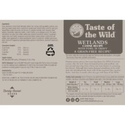 Taste Of The Wild Wetlands Grain-Free Fowl In Gravy Canned Dog Food 8 Taste Of The Wild Wetlands Grain-Free Fowl In Gravy Canned Dog Food -Blue Buffalo || ROYAL CANIN || Wellness Sales 49076 PT1. AC SS1800 V1658196233