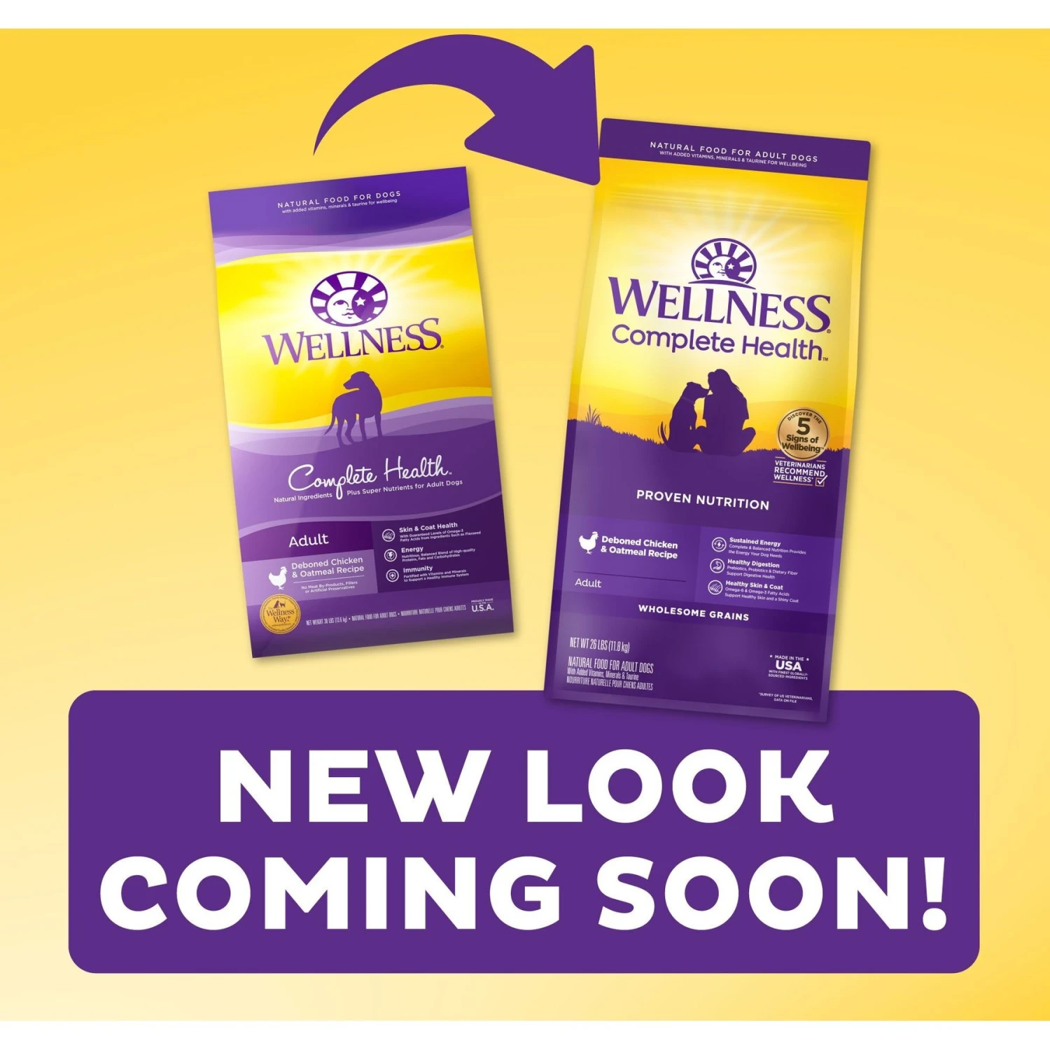 Wellness Complete Health Adult Deboned Chicken & Oatmeal Recipe Dry Dog Food 4 Wellness Complete Health Adult Deboned Chicken & Oatmeal Recipe Dry Dog Food - Image 2