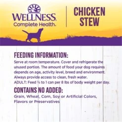 Wellness Chicken Stew With Peas & Carrots Grain-Free Natural Canned Dog Food -Blue Buffalo || ROYAL CANIN || Wellness Sales 49203 PT7. AC SS1800 V1657657681